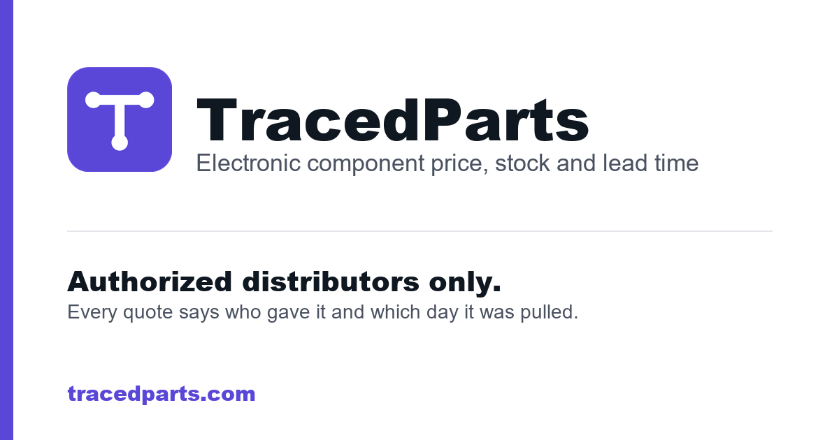 TracedParts - Electronic Component Price, Stock and Lead Time